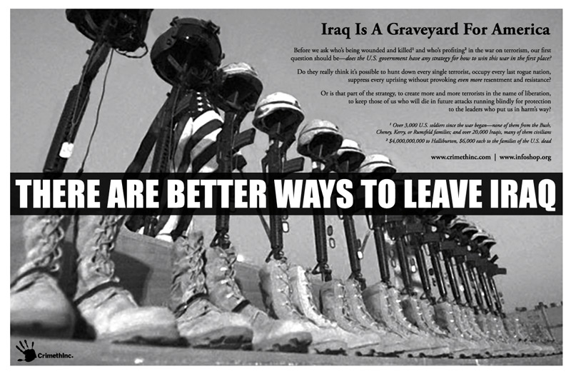 Photo of ‘There Are Better Ways to Leave Iraq’ front side